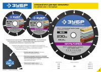 ЗУБР мультирез, 230 х 22.2 мм, для ушм, диск отрезной по дереву(с твердосплавным зерном), профессионал (36859-230)