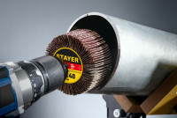 Stayer d 50 x 20 мм, p180, на шпильке d 6 мм, круг шлифовальный лепестковый (36607-180)