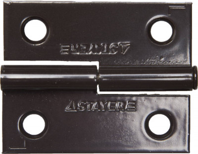 Stayer 50 x 43 x 1.8 мм, разъемная, левая, цвет коричневый, карточная петля (37613-50-3l)