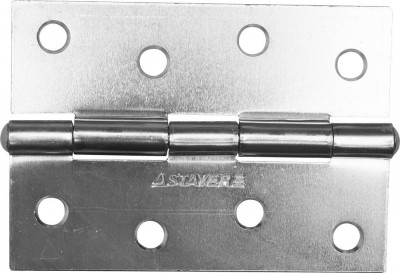 Stayer 100 x 70 х 1.8 мм, цвет белый цинк, карточная петля (37611-100-1)