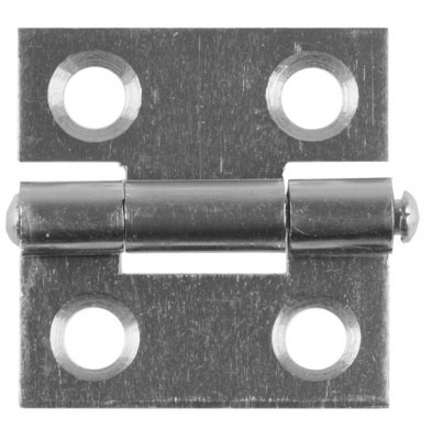 Stayer 25 x 24 х 1.0 мм, цвет белый цинк, карточная петля (37611-25-1)
