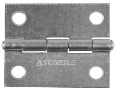 Stayer 50 x 38 х 1.25 мм, цвет белый цинк, карточная петля (37611-50-1)