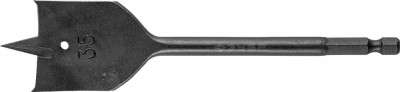 ЗУБР 35x152мм, сверло по дереву перовое, хвостовик hex 1/4
