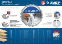 ЗУБР оптима, 250 x 32 мм, 40т, пильный диск по дереву, профессионал (36903-250-32-40)