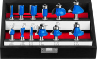 ЗУБР 12 шт, набор профильных фрез по дереву, профессионал (28796-h12)