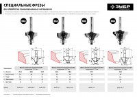 ЗУБР 28.6 x 16 мм, радиус 8 мм, фреза кромочная калевочная №1, профессионал (28784-28.6)