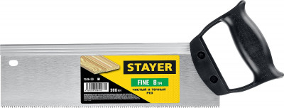 Stayer fine, 300 мм, ножовка для стусла c обушком (1536-30)