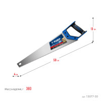 ЗУБР молния-3d, 500 мм, 7tpi, универсальная ножовка, профессионал (15077-50)