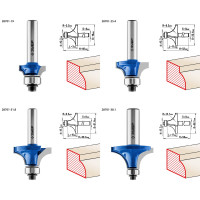 ЗУБР 4 шт, набор профильных фрез по дереву, профессионал (28795-h4-2)