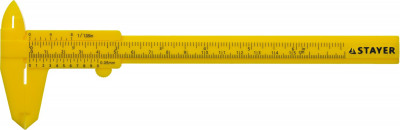 Stayer standard штангенциркуль пластмассовый, 150 мм