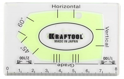 Kraftool crystal super card 50 х 80 мм, компактный уровень