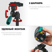 Kraftool st 120, элевационный штатив (34712)