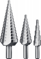 ЗУБР 4-30 мм, 3 шт, сталь р6м5, набор ступенчатых сверл, профессионал (29670-4-30-h3)