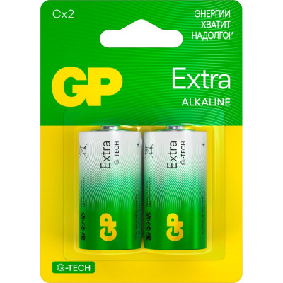 GP Батарейки C / LR14 алкалиновые щелочные Extra Alkaline, набор 2 шт (14AXA21-BC2) 15783880