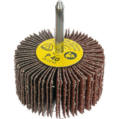 KLINGSPOR Круг шлифовальный лепестковый на шпильке 60мм; 30мм; 6мм; Р40 13050