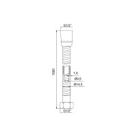 IDDIS Шланг д душа, PVC армиров., 1.5м A50611 1.5