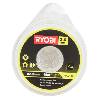 Ryobi Леска 2,0 мм 15 м круглая, белая RAC102 5132002639