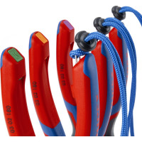 Плоскогубцы комбинированные, Knipex 180 мм, фосфатированные, 3-комп ручки KN-0302180