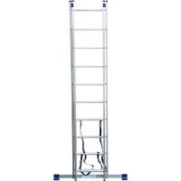 Лестница алюминиевая Алюмет 2х10 ступеней двухсекционная универсальная H2 5210
