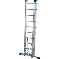 Лестница алюминиевая Алюмет 2х10 ступеней двухсекционная универсальная H2 5210