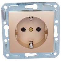 Розетка с заземлением Volsten V01-16-R14-M Magenta Dorado 10043