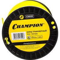 Корд триммерный Star (3.0 мм; 60 м; звезда) CHAMPION C5033