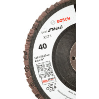 Круг лепестковый Best for Metal для УШМ (115 мм; К40) Bosch 2608607322