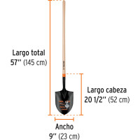 Штыковая лопата Truper дерев. ручка 142 см PIR-P 17177