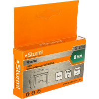 Скоба закаленная (1000 шт; 8 мм; Тип 53) для степлеров Sturm 1071-02-08