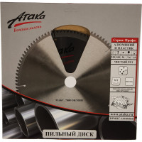 Диск пильный (250 мм; 100T; 30 мм) для алюминия и пластика профи АТАКА 8077860
