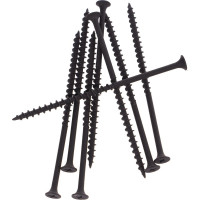 Саморезы черные по гипроку к дереву (250 штук, 4.8 х 100) ХВАТ 22400-4