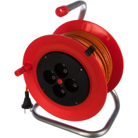 Силовой удлинитель на катушке К4-О-30 30м 4 розетки LUX 4606400417644