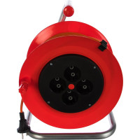 Силовой удлинитель на катушке К4-О-30 30м 4 розетки LUX 4606400417644