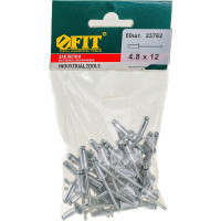 Заклепка вытяжная алюминиевая (50 шт; 4.8х12 мм) FIT IT 23762