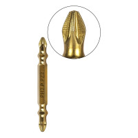 Бита двусторонняя PH2-PZ2 Эксперт (1 шт; 65 мм) ПРАКТИКА 037-138