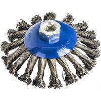 Кордщетка радиальная с наклоном витая (115 мм; М14) для УШМ ПРАКТИКА 773-347