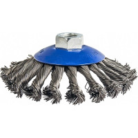 Кордщетка радиальная с наклоном витая (115 мм; М14) для УШМ ПРАКТИКА 773-347