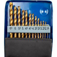 Набор сверл по металлу в металлической кассете DIY (13 шт; 1.5-6.5 мм) ПРАКТИКА 031-297