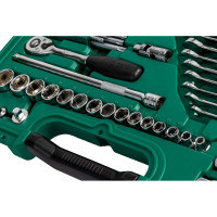 Набор инструментов ключей и торцевых головок для автомеханика 59шт SATA S09509