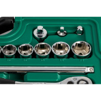 Набор инструментов ключей и торцевых головок для автомеханика 59шт SATA S09509