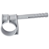 Одинарный пластиковый кронштейн с дюбелем MasterProf 25-27 мм, 5 шт ИС.130165