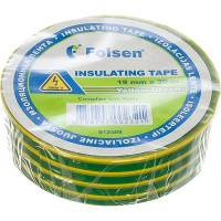 Изоляционная лента Folsen 19ммx20м жёлтая 012501