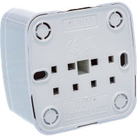Розетка без заземления, белая UNIVersal Электра 0011