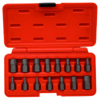 Набор экстракторов 1/8"-1/2", 3-14 мм (15 предметов, кейс) JTC 4639