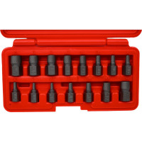 Набор экстракторов 1/8"-1/2", 3-14 мм (15 предметов, кейс) JTC 4639