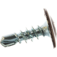 Саморез ПШC КРЕП-КОМП сверло 4,2х13 RAL8017 1500шт пшс138017