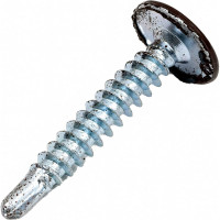 Саморез ПШC КРЕП-КОМП сверло 4,2х25 RAL8017 500шт пшс258017