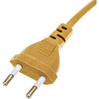 Провод с евроштекером и выключателем duwi бронза 2,0м H 03 VV-F 2x0,5 мм 28572 4