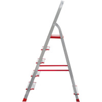 Стремянка Новая Высота 5 ступеней с шириной 130 мм, Max нагр. 225 кг, 2К башмаки, 5110105