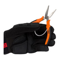 Прецизионные плоскогубцы NEO Tools 130 мм, губки с зубцами, нейлоновая пружина, двухкомпонентная рукоятка 01-105